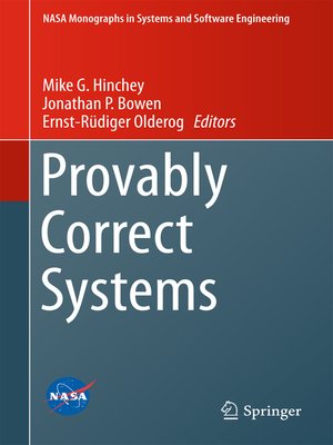 cover image of Provably Correct Systems